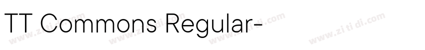 TT Commons Regular字体转换